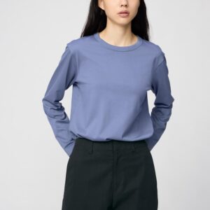 Uniqlo Official | Хлопковая футболка Supima с длинным рукавом (ユニクロ公式 | スーピマコットンT/長袖)